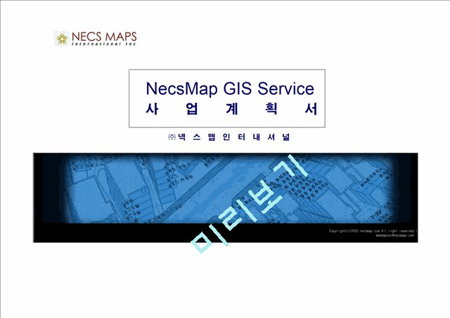 [사업계획서] NecsMap GIS Service   (2 )